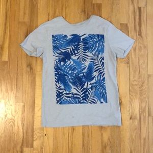 Men’s blue floral graphic tee - Medium